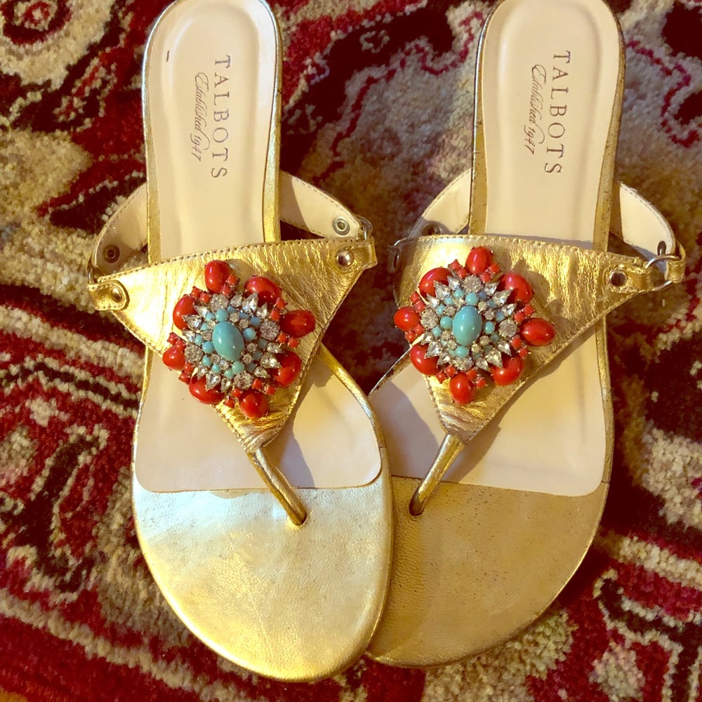 Beautiful jeweled sandal